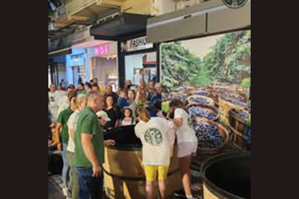 Volakas,Greece-January 7, 2022: In the village of Volakas, in Drama, every January (6-8) revives the custom of "Harapia", means "Black men", because of their black traditional costumes.