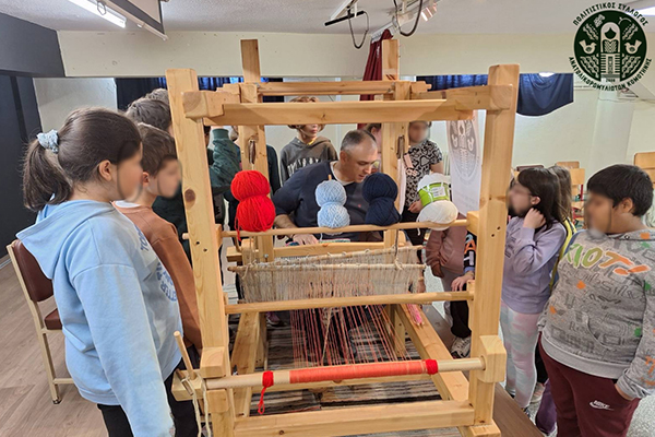 Volakas,Greece-January 7, 2022: In the village of Volakas, in Drama, every January (6-8) revives the custom of "Harapia", means "Black men", because of their black traditional costumes.